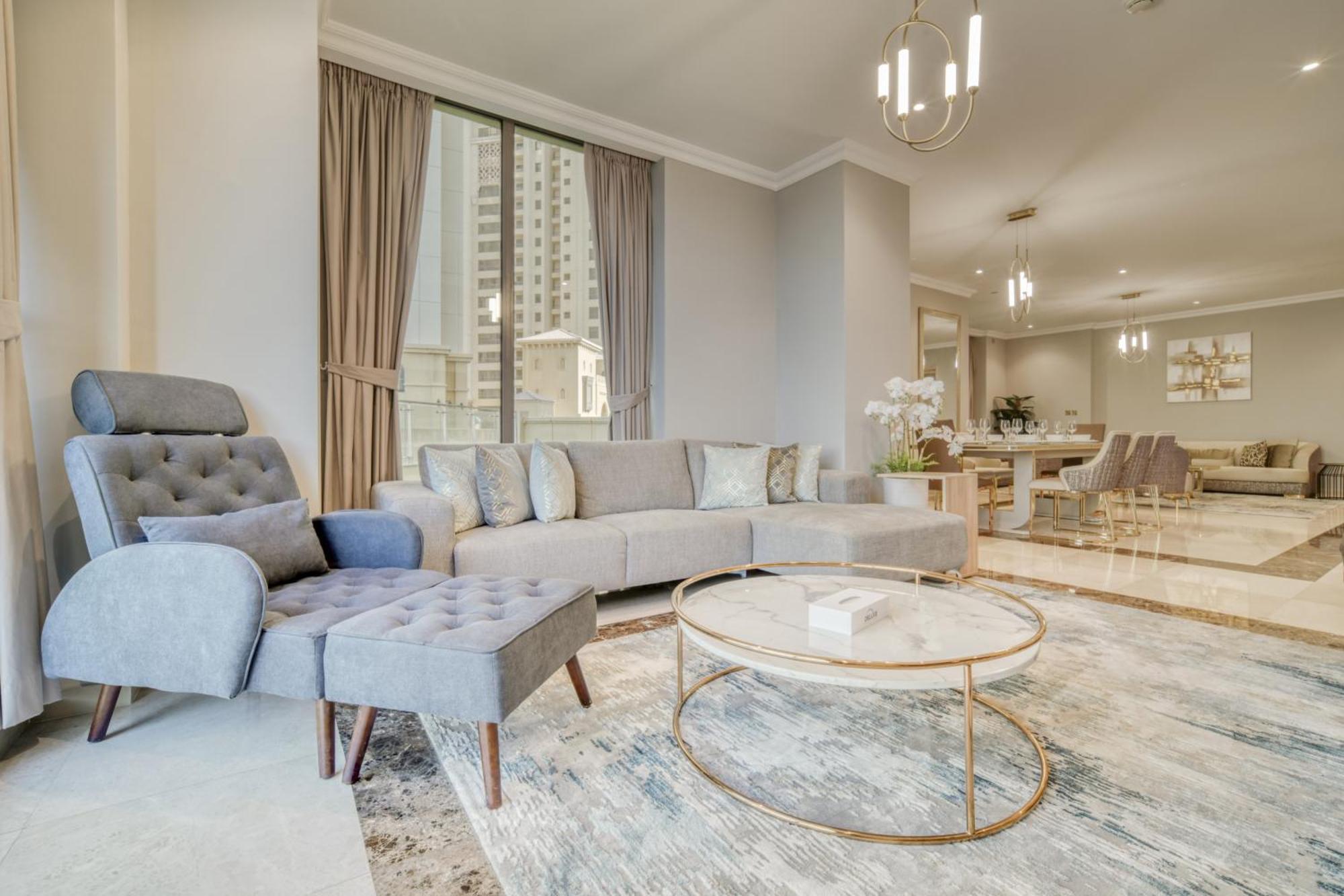 New! Sea View Luxurious 4 Bedroom Duplex 두바이 외부 사진