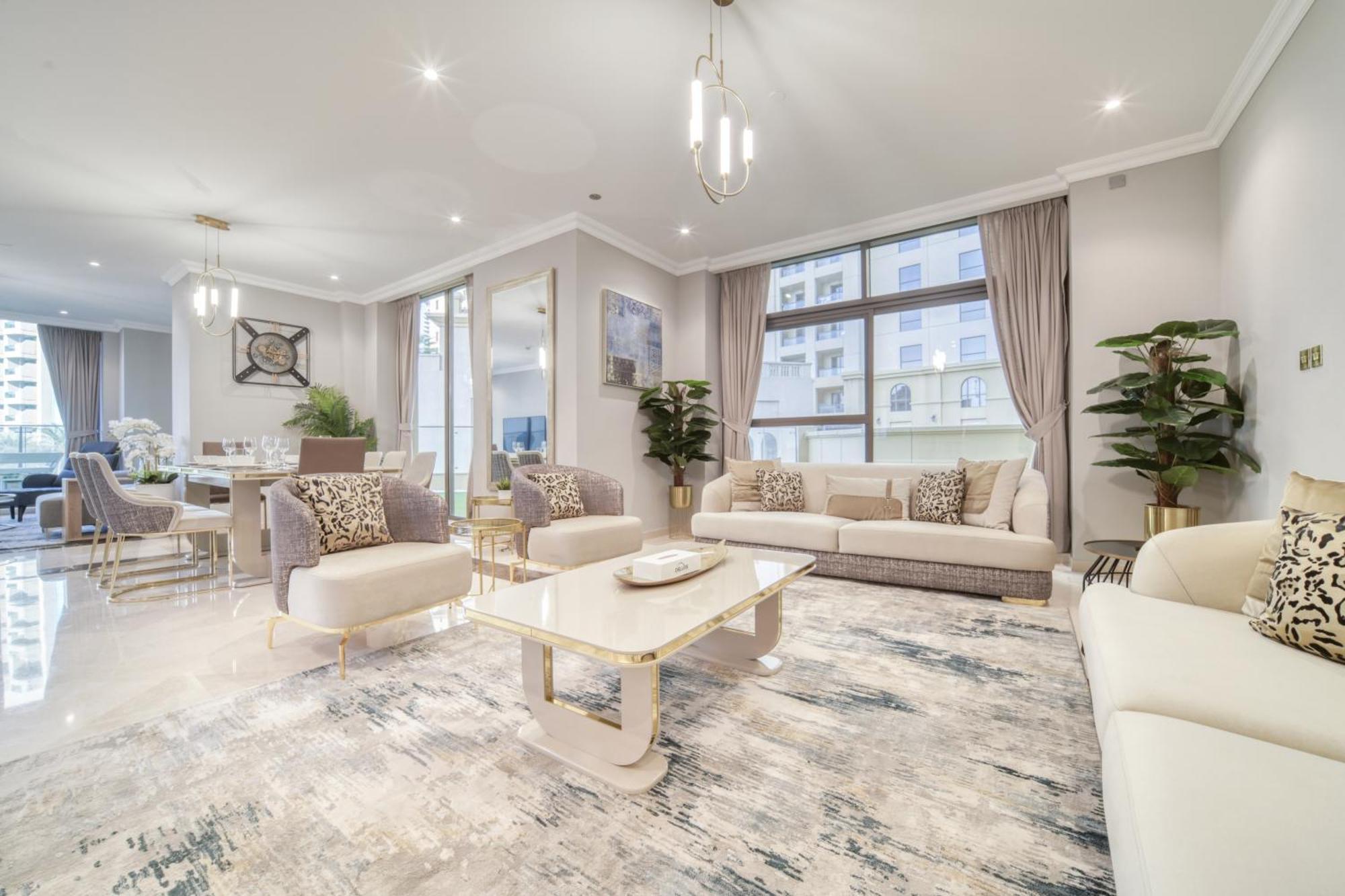 New! Sea View Luxurious 4 Bedroom Duplex 두바이 외부 사진